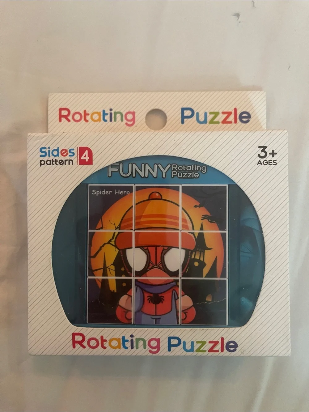 Hero 3D Rotating Puzzles Kids 4 Puzzles in 1 Toddler Toy Fine Motor Skills nwt